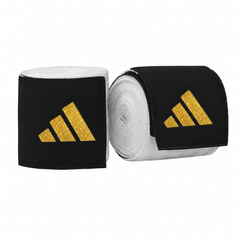 Боксерские бинты Adidas Boxing Hand Wraps белый/золотой логотип ADIBP031S