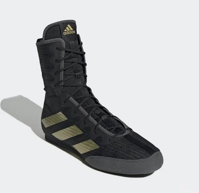 Взуття для боксу (боксерки) Box Hog 4 чорний/золотий ADIDAS GZ6116 розмір 38 UK 6