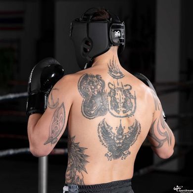 Боксерский шлем Phantom APEX Open Face Head Protection Black