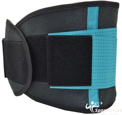 Пояс компресійний MadMax MFA-277 Slimming belt Black/turquoise S, S