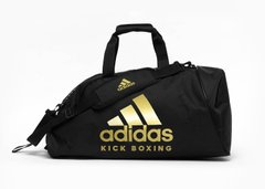 Сумка-рюкзак (2 в 1) с золотым логотипом KickBoxing черный 62х31х31 ADIDAS ADIACC052KB размер - M