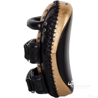 Тай-Пади Venum Kick Pads Leather Black Gold VENUM-03061-126