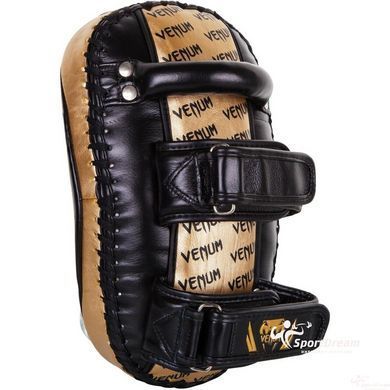 Тай-Пади Venum Kick Pads Leather Black Gold VENUM-03061-126