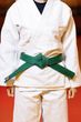 Judo belt green Kintayo Wazari for height - 160