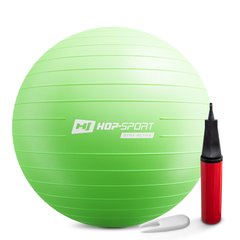 Фитбол Hop-Sport 65см зеленый + насос 2020 HS-R065YB green (5902308223493)