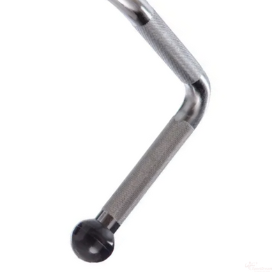 Ручка для нижней тяги York Fitness Multi-Purpose многофункциональная с резиновыми наконечниками, хром (Y-6820)