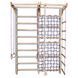 Дитячий спортивний куточок SportBaby Kinder 2 в 1 (220 см) зі шведською стінкою та сіткою, дерево