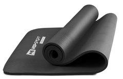 Мат для фітнесу та йоги Hop-Sport HS-N010GM 1см чорний (5902308216006)