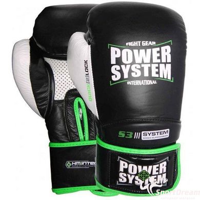 Боксерские перчатки PowerSystem PS 5004 Impact Black 14 унций