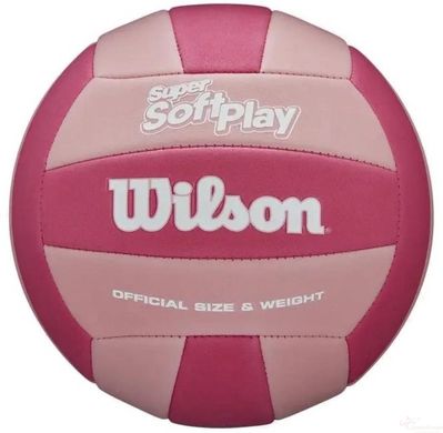 М'яч волейбольний Wilson SUPER SOFT PLAY Pink р.5