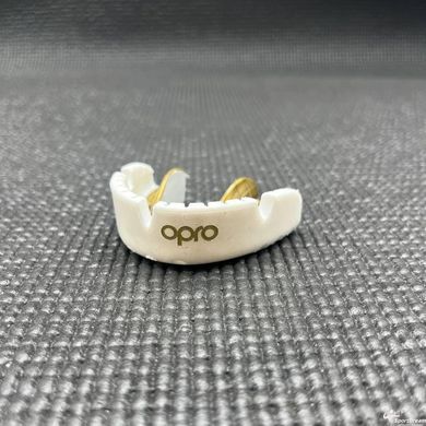 Капа OPRO Gold Braces під брекети доросла (вік 11+) White/Gold (art.102506004)
