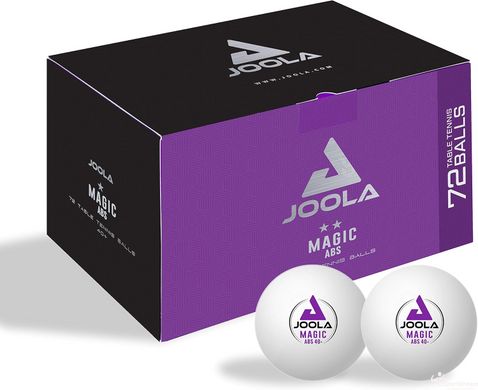 М'ячі для настільного тенісу Joola Magic ABS 40+ White 72 шт (44216)