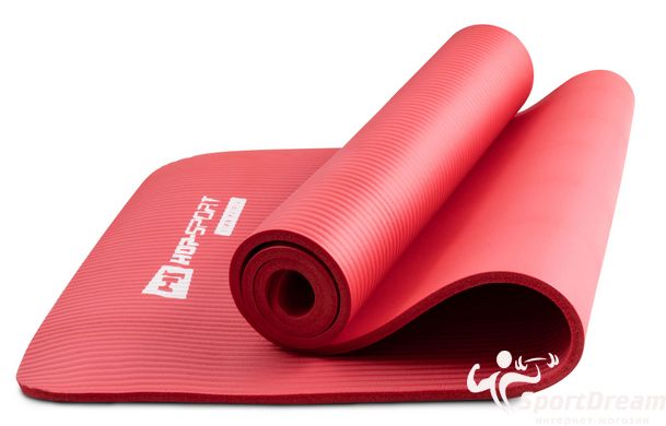 Мат для фитнеса и йоги Hop-Sport HS-N010GM 1см красный (5902308215993)