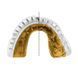 Капа OPRO Gold Braces під брекети доросла (вік 11+) White/Gold (art.102506004)