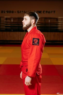 Красное кимоно для грипплинга и BJJ TM Kintayo &mdash; Профессиональное Ги 450 г/м&sup2; (рост 160 см)