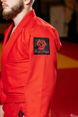 Красное кимоно для грипплинга и BJJ TM Kintayo &mdash; Профессиональное Ги 450 г/м&sup2; (рост 160 см)