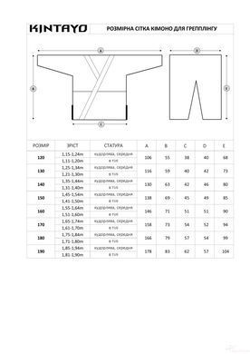 Красное кимоно для грипплинга и BJJ TM Kintayo &mdash; Профессиональное Ги 450 г/м&sup2; (рост 160 см)