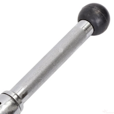 Ручка для верхньої тяги York Fitness 45см пряма на трицепс з обертовим підвісом, хром (Y-6818)