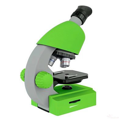 Мікроскоп Bresser Junior 40x-640x Green з набором для дослідів та адаптером для смартфона (8851300B4K000)