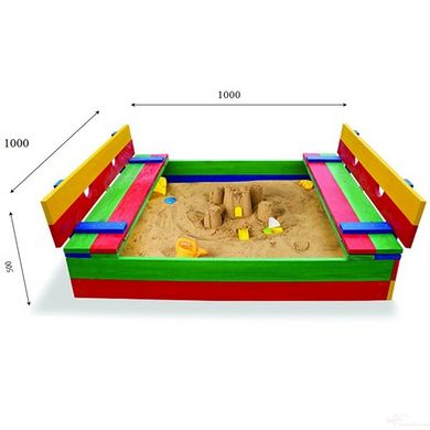 Детская песочница 29 размер (100х100см)