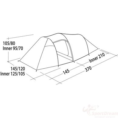 Палатка Easy Camp Magnetar 200 Steel Blue (120415) + БЕСПЛАТНАЯ ДОСТАВКА
