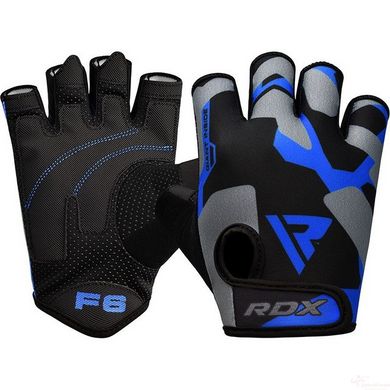 Рукавички для фітнесу RDX F6 Sumblimation Blue S, S