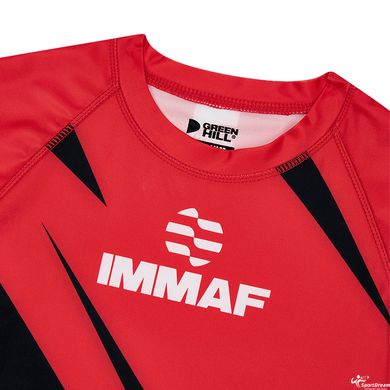 Рашгард для ММА Green Hill RASH GUARD RGI-4021 IMMAF червоний S, S