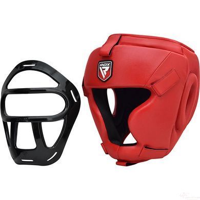 Боксерський шолом тренувальний RDX Guard Red M