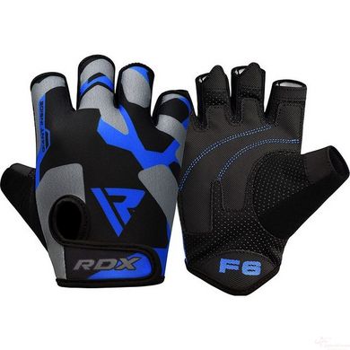 Рукавички для фітнесу RDX F6 Sumblimation Blue S, S