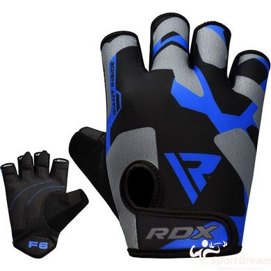 Перчатки для фитнеса RDX F6 Sumblimation Blue S