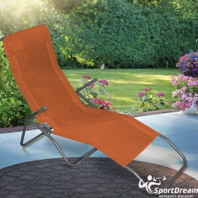 Jumi foldable orange lounge chair (OM-719255)