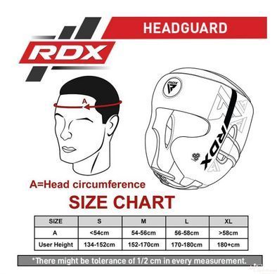 Боксерський шолом RDX F6 Matte Black S