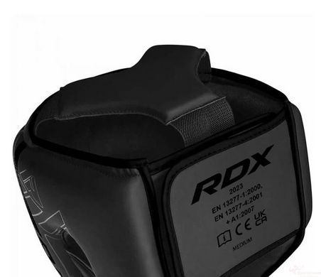Боксерський шолом RDX F6 Matte Black S