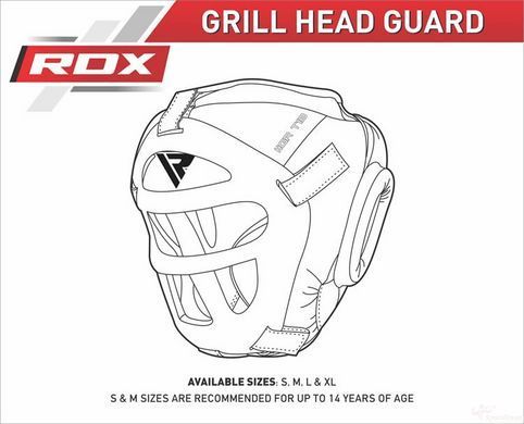 Боксерський шолом тренувальний RDX Guard Red M