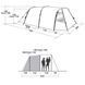 Палатка Easy Camp Huntsville 400 Red (120383) + БЕСПЛАТНАЯ ДОСТАВКА