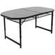 Стол Bo-Camp Northgate Oval 150x80 cm Black/Grey (1404188) + БЕСПЛАТНАЯ ДОСТАВКА