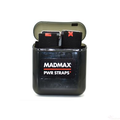 Лямки для тяги MadMax MFA-332 PWR Straps+ Black/Grey/Red