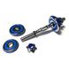 Dumbbells assembled 2 pcs x 5 kg with a blue damper HA-DD10 blue