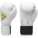 Боксерскі рукавички Adidas Speed 50 білий/золотий ADISBG50 10 унцій