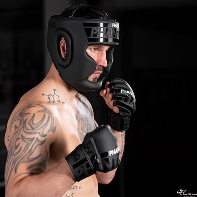 Боксерский шлем Phantom APEX Full Face Black (PHHG2026)