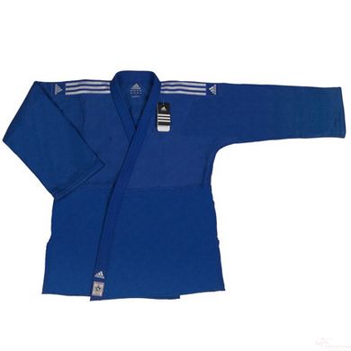 Кимоно для дзюдо Champion II с лицензией IJF | синий/белые полосы | ADIDAS J750B, Розмір 160