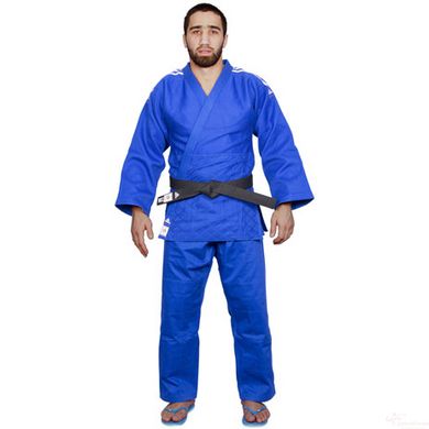 Кимоно для дзюдо Champion II с лицензией IJF | синий/белые полосы | ADIDAS J750B, Розмір 160