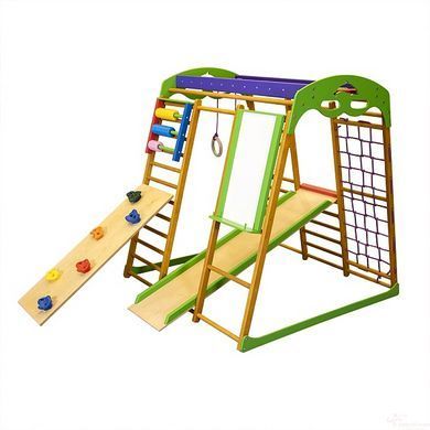 Дитячий спортивний комплекс 8-в-1 SportBaby &laquo;Карамелька 1&raquo; Бук (Висота 130 см)