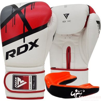 Боксерські рукавиці RDX F7 Ego Red 10 унцій (капа в комплекті)