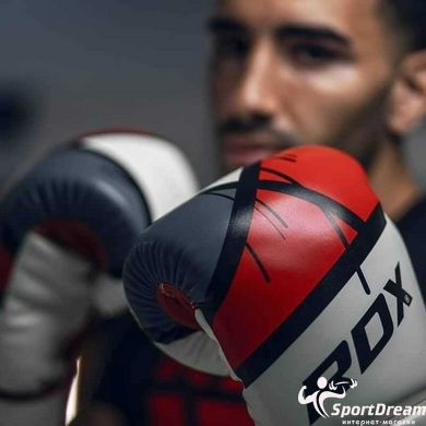 Боксерские перчатки RDX F7 Ego Red 10 унций (капа в комплекте)
