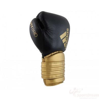 Боксерские перчатки Hybrid 300 черный/золотой ADIDAS ADIH300 - 10 унций