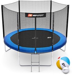 Батут Hop-Sport 10ft (305см) синий с наружной сеткой