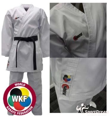Кимоно для каратэ STUDENT GI с лицензией WKF | белое | SMAI AS-003WKF, Розмір 0000 (100)