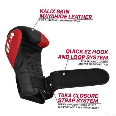 Боксерские перчатки RDX F4 Red 10 унций