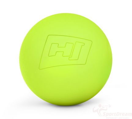 Силіконовий масажний м'яч 63 мм Hop-Sport HS-S063MB салатовий